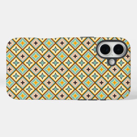 Abstract geometric pattern with diamond shapes Case-Mate iPhone case (Achterkant (horizontaal))