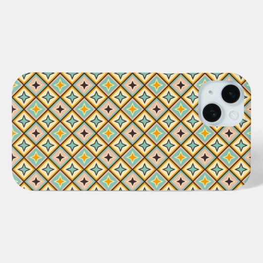 Abstract geometric pattern with diamond shapes Case-Mate iPhone case (Achterkant (horizontaal))
