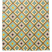 Abstract geometric pattern with diamond shapes douchegordijn (Voorkant)