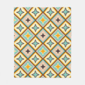 Abstract geometric pattern with diamond shapes fleece deken (Voorkant)