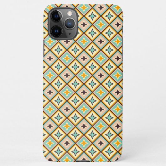 Abstract geometric pattern with diamond shapes iPhone hoesje (Achterkant)