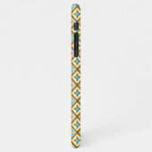 Abstract geometric pattern with diamond shapes iPhone hoesje (Linkerkant)