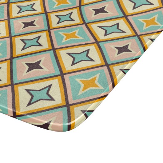 Abstract geometric pattern with diamond shapes snijplank (Hoek)