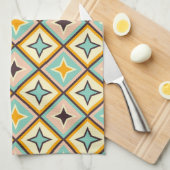 Abstract geometric pattern with diamond shapes theedoek (Quarter Fold)