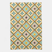 Abstract geometric pattern with diamond shapes theedoek (Verticaal)
