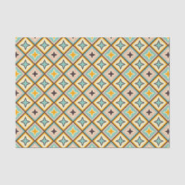 Abstract geometric pattern with diamond shapes tissuepapier