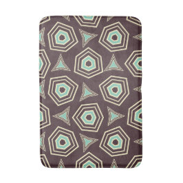 Abstract geometric pattern with layered pentagons  badmat