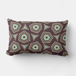 Abstract geometric pattern with layered pentagons  kussen