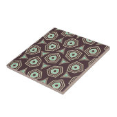 Abstract geometric pattern with layered pentagons  tegeltje (Zijkant)