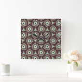Abstract geometric pattern with layered pentagons  vierkante klok (Huis)