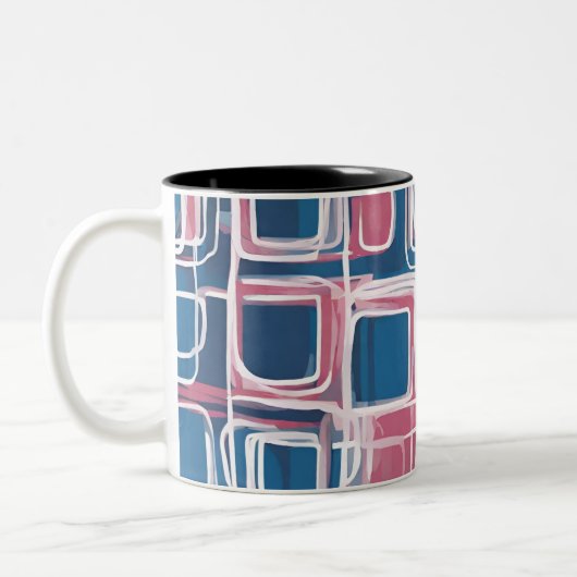 ABSTRACT GEOMETRIC PATTERNS TWEEKLEURIGE KOFFIEMOK (Links)