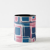 ABSTRACT GEOMETRIC PATTERNS TWEEKLEURIGE KOFFIEMOK (Center)