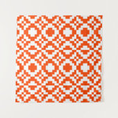 Abstract geometric pixelated seamless pattern. Mos Wandkleed (Voorkant)