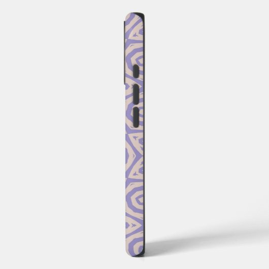 Abstract Geometric Purple and Cream Case-Mate iPhone Case (Achterkant / Links)
