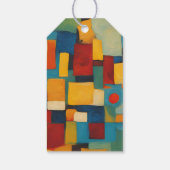 Abstract Geometric Retirement Party Dank u Cadeaulabel (Achterkant)