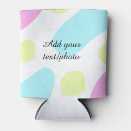 Abstract geometric shapes pastel add name photo ba blikjeskoeler