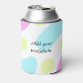 Abstract geometric shapes pastel add name photo ba blikjeskoeler (Blikje Achterkant)