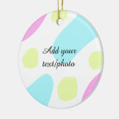 Abstract geometric shapes pastel add name photo ba keramisch ornament (Links)