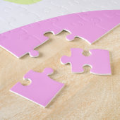 Abstract geometric shapes pastel add name photo ba legpuzzel (Zijkant)