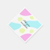 Abstract geometric shapes pastel add name photo ba servet (Hoek)