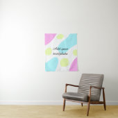 Abstract geometric shapes pastel add name photo ba wandkleed (In situ)