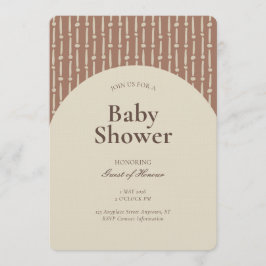 Abstract Geometric Stripe Gender Neutral Brown Kaart