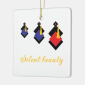 Abstract Geometric Women Modern Minimalist Keramisch Ornament (Links)