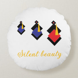 Abstract Geometric Women Throw Pillow – Modern Min Rond Kussen