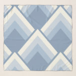 Abstract geometrical, blue and off white 2 sjaal<br><div class="desc">Simple geometrical pattern in off white and blues</div>