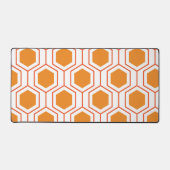 Abstract geometrical pattern in oranje and bureaumat (Voorkant)