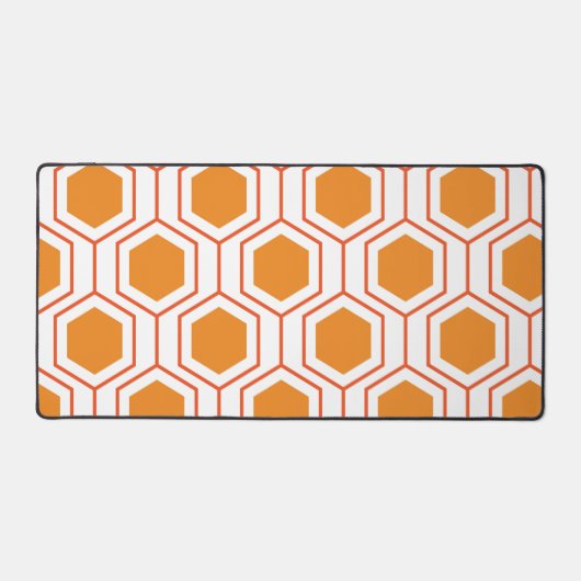 Abstract geometrical pattern in oranje and bureaumat (Voorkant)