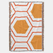 Abstract geometrical pattern in oranje and deken (Voorkant Verticaal)