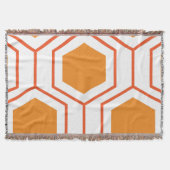Abstract geometrical pattern in oranje and deken (Voorkant)