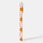 Abstract geometrical pattern in oranje and iPhone hoesje (Rechterkant)