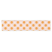 Abstract geometrical pattern in oranje and korte tafelloper (Horizontaal)