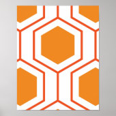 Abstract geometrical pattern in oranje and poster (Voorkant)