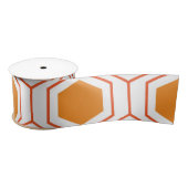 Abstract geometrical pattern in oranje and satijnen lint (Spoel)