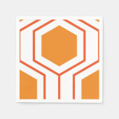 Abstract geometrical pattern in oranje and servet (Voorkant)