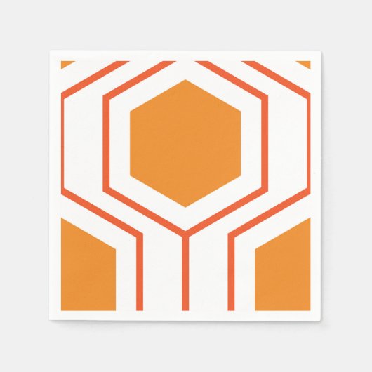 Abstract geometrical pattern in oranje and servet (Voorkant)