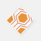 Abstract geometrical pattern in oranje and servet (Hoek)
