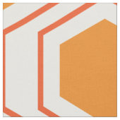 Abstract geometrical pattern in oranje and stof (Close Up)