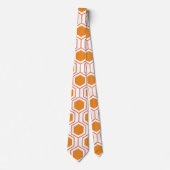 Abstract geometrical pattern in oranje and stropdas (Voorkant)