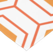 Abstract geometrical pattern in oranje and tafelkleed (Gekanteld)