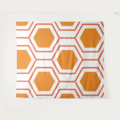 Abstract geometrical pattern in oranje and wandkleed (Voorkant (horizontaal))