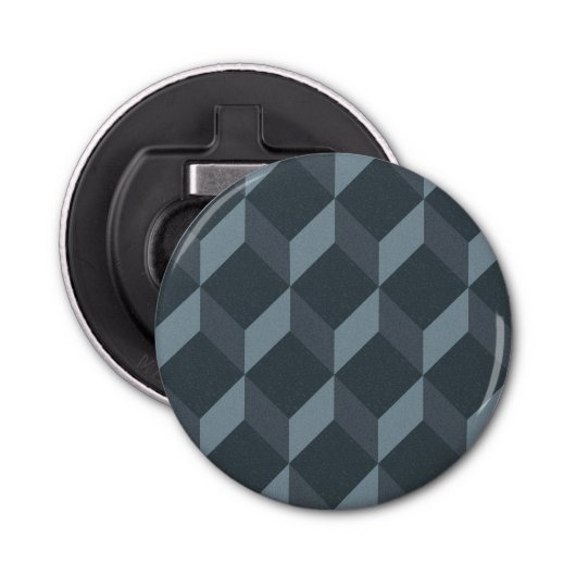 Abstract geometrisch achtergrondpatroon button flesopener (Voorkant)