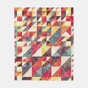 Abstract,  geometrisch achtergrondpatroon, colo fleece deken