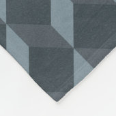 Abstract geometrisch achtergrondpatroon fleece deken (Hoek)