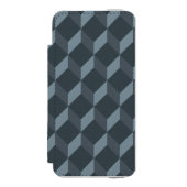 Abstract geometrisch achtergrondpatroon incipio iPhone portemonnee hoesje (Voorkant Agenda)