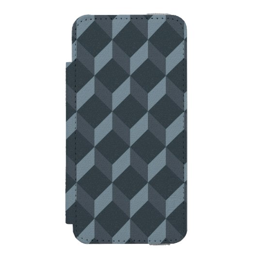 Abstract geometrisch achtergrondpatroon incipio iPhone portemonnee hoesje (Voorkant Agenda)