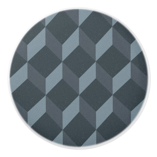 Abstract geometrisch achtergrondpatroon keramische knop (Voorkant)